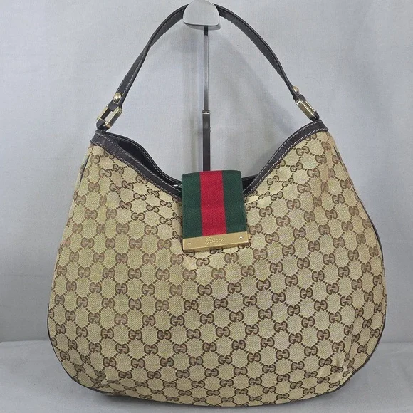 ✨️GUCCI GG Canvas Web New Ladies Hobo Bag - Picture 2 of 16